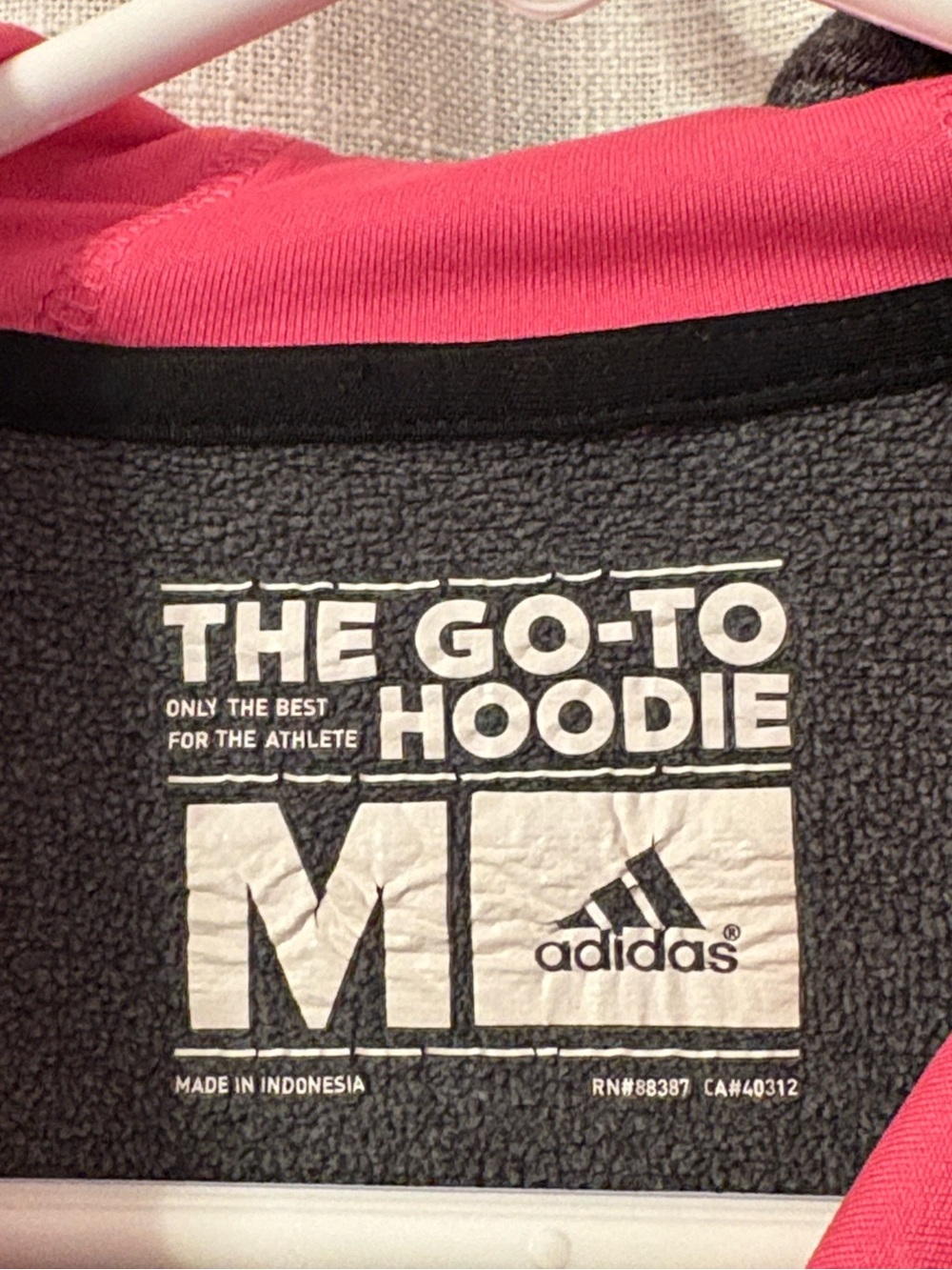 Adidas Gray & Pink On the Go Athletic Hoodie - Picture 12 of 12